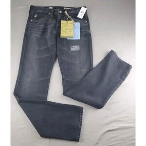 AG Adriano Goldschmied The Matchbox Straight Womens Jeans 31 Black Slim Zip Fly